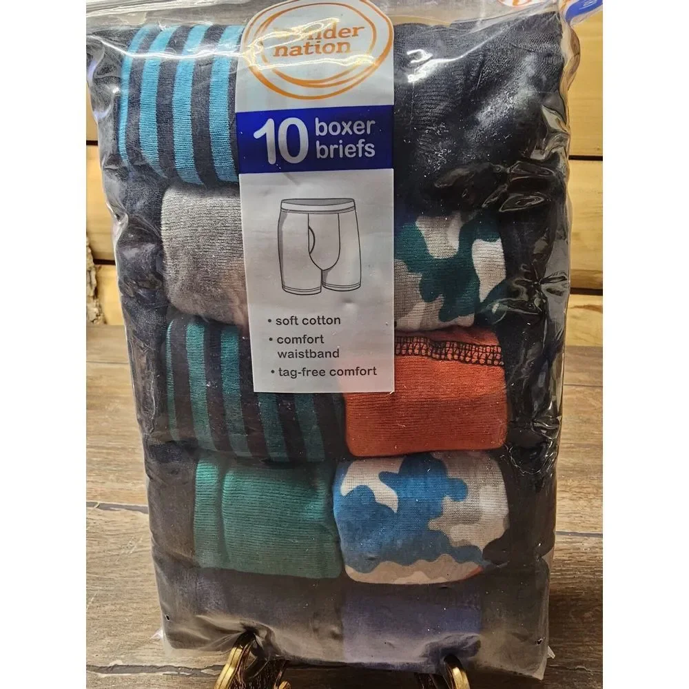 Boy's Boxer Briefs 10-Pack XXL/ XXG (18)‎  Boys Boxer Briefs Wonder Nation Brand
